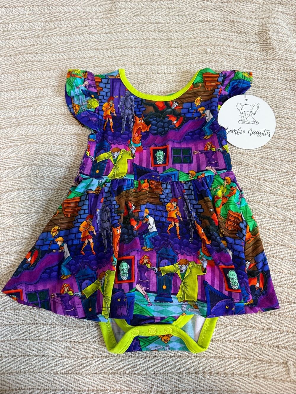 Purple Halloween Dress Bodysuit for Kids